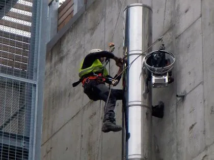 Trabajos en conducto de chimenea